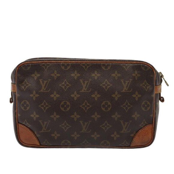 LOUIS VUITTON Monogram Compiegne 28 Clutch Bag - Picture 2 of 16